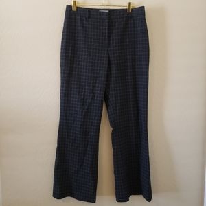 Tahari Plaid Wide Leg Pants Size 10